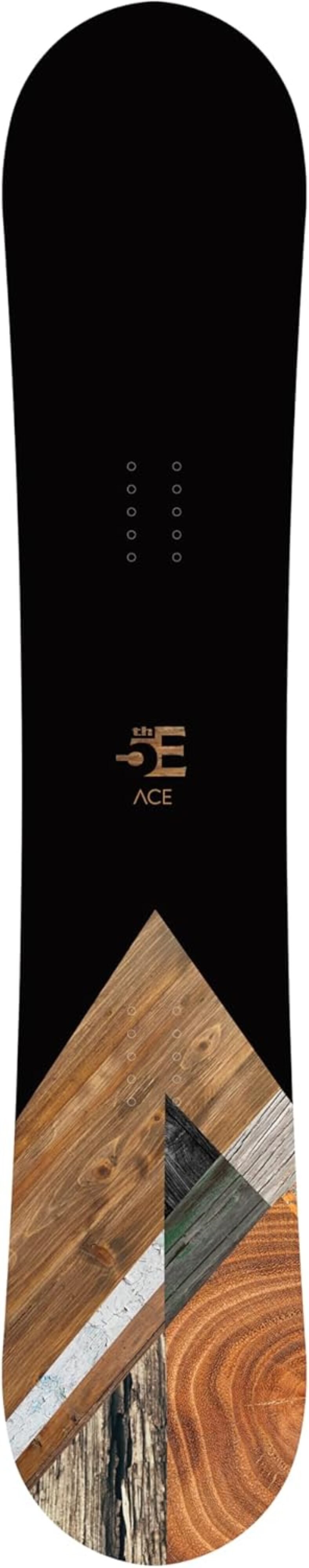 Fifth Aspect Ace Mens All-Mountain Snowboard– Crossbreed Rocker Design-All Hill Efficiency for Beginners and Intermediate Snowboarders